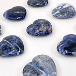 Sodalite Polished Crystal Hearts