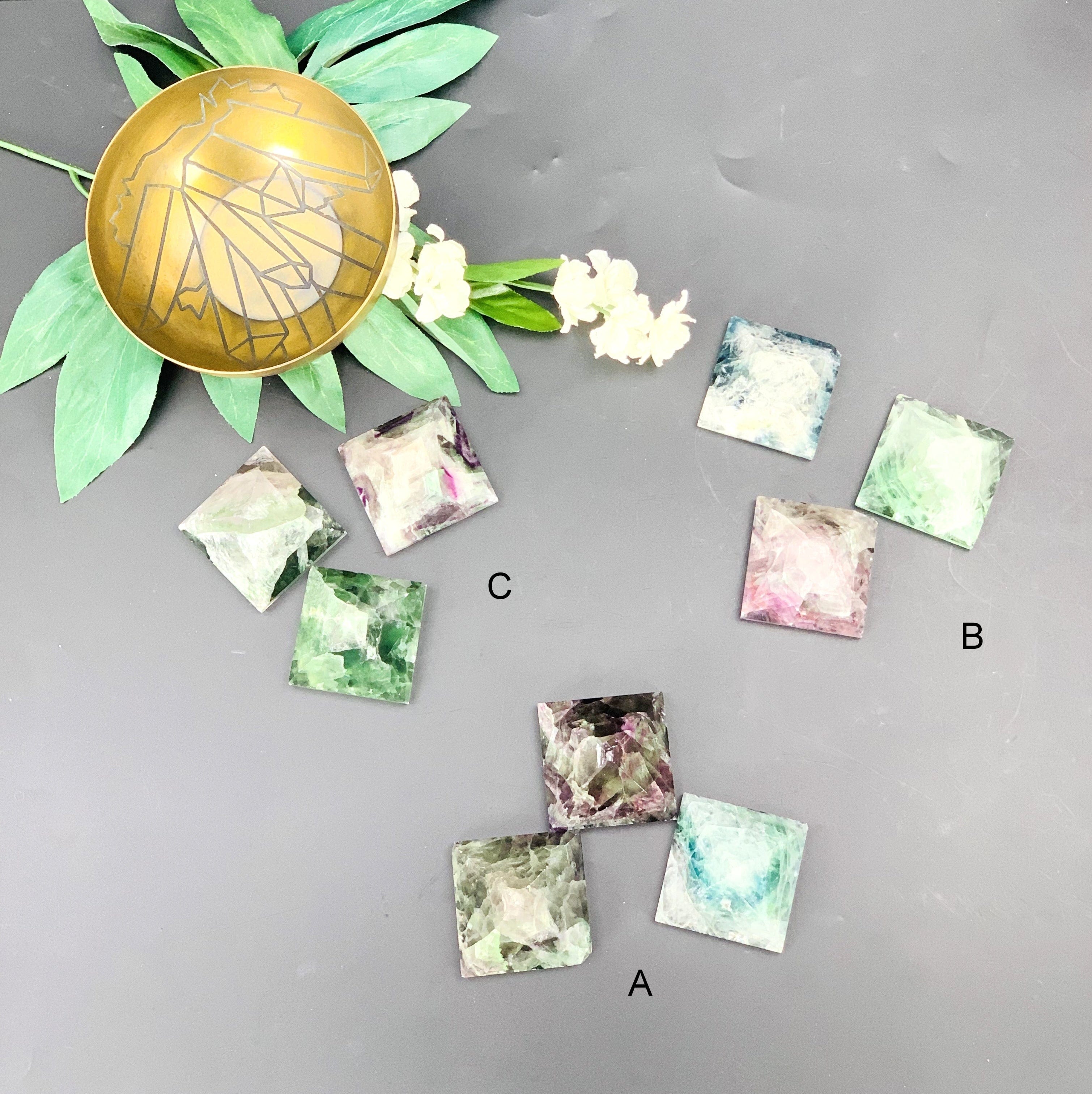 1 Set of Small Fluorite Pyramids - YOU CHOOSE