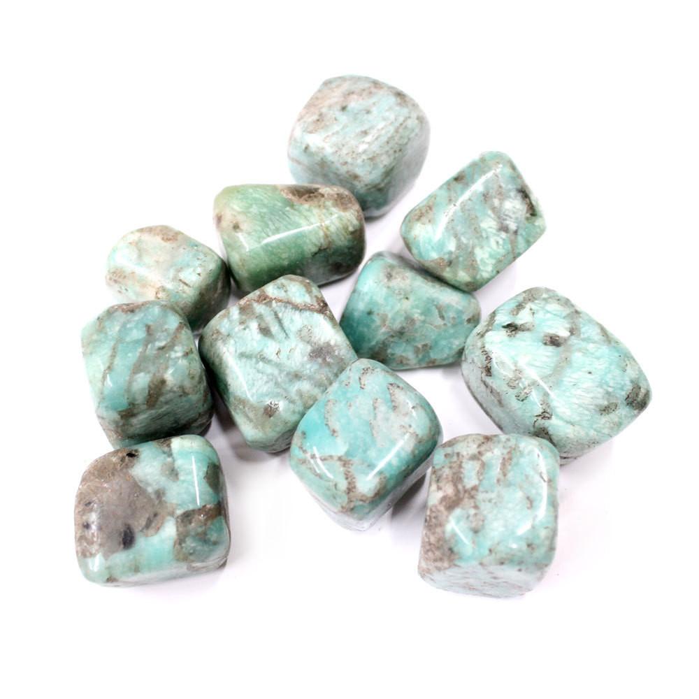 Amazonite Tumbled Stone- Energy Stone(RK37B8-05)