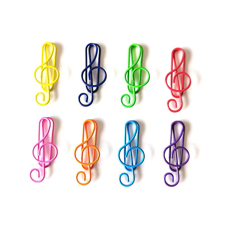 Music Multicoloured Metal Paper Clips