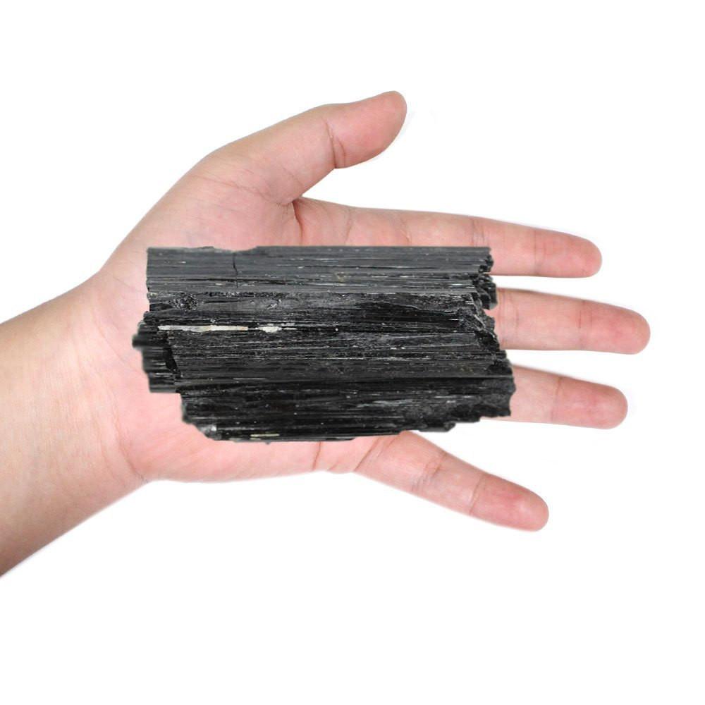 Black Tourmaline Chunk- Large - Reiki - Chakra - 1/2lb - 1lb - (OB10B12) (BIN-03)