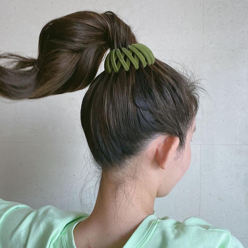 Lazy Bird's Nest Plate Hairpin