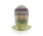 Fluorite Buddha Head Cabochon - Zen Namaste Yoga Style Jewelry Supplies