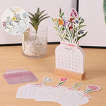 2024 Bloomy Flowers Desk Calendar