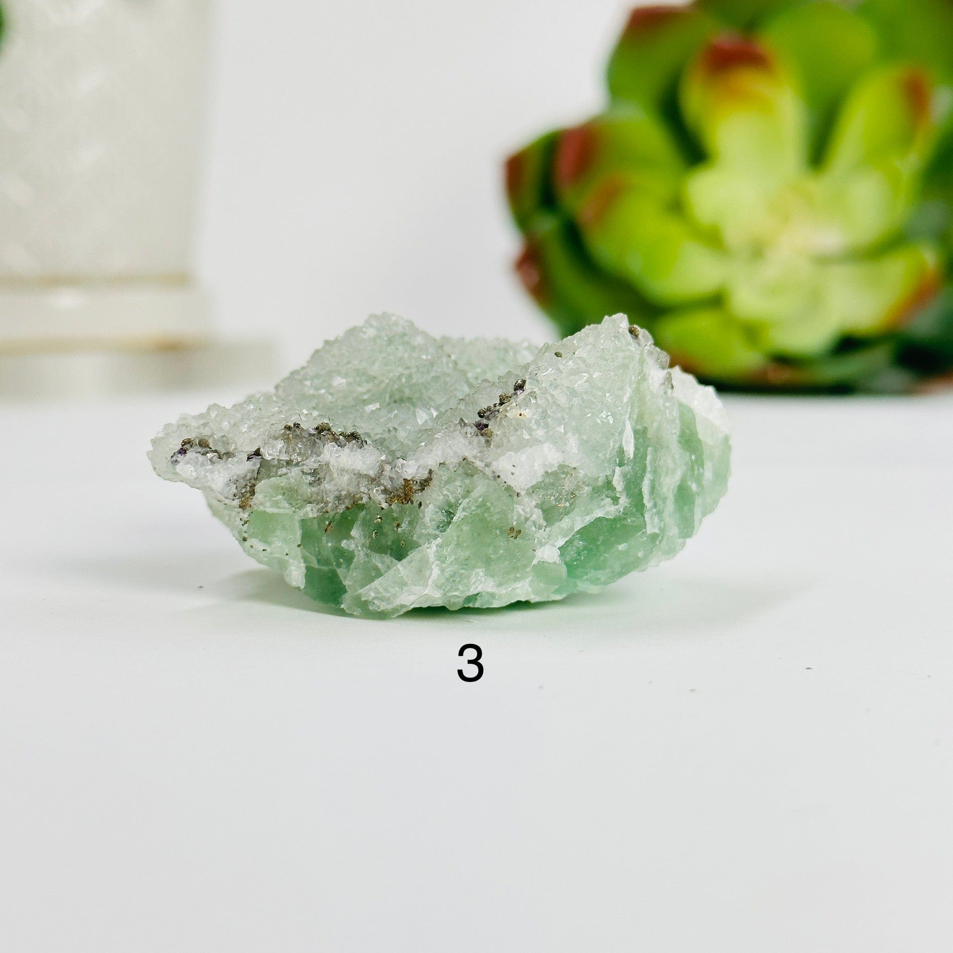 Fluorite with Pyrite and Crystal Quartz growth YOU CHOOSE