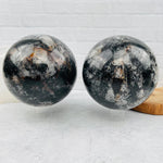 Black Tourmilated Quartz Polished Sphere - You Choose -