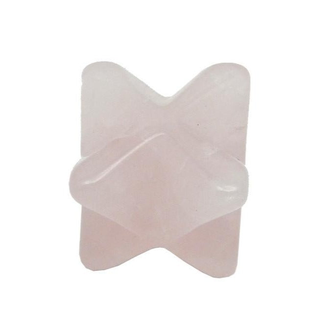 Merkaba Star - Rounded Rose Quartz Merkabah (RK34B19-10)