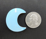 Gemstones Half Crescent Moon - Drilled or Undrilled