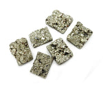 Pyrite Square Cabochon - Chakra Reiki Jewelry Supply - (RK35B29-04)