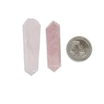 Rose Quartz Double Terminated Point - Crystal Healing -Chakra Stone (RK37B12-06)